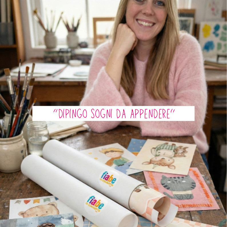 Lina Nocciolina e l’Altalena dei Giorni Lenti| stampa per la cameretta bambine | nursery room