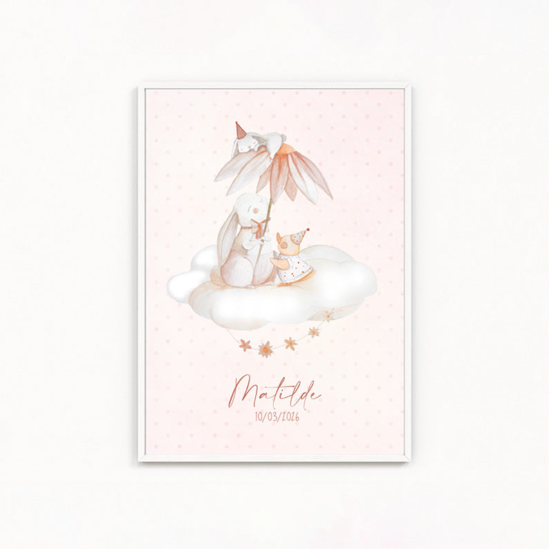 Quadretto Nascita – il Giorno in cui Arrivò la Dolcezza | PERSONALIZZABILE