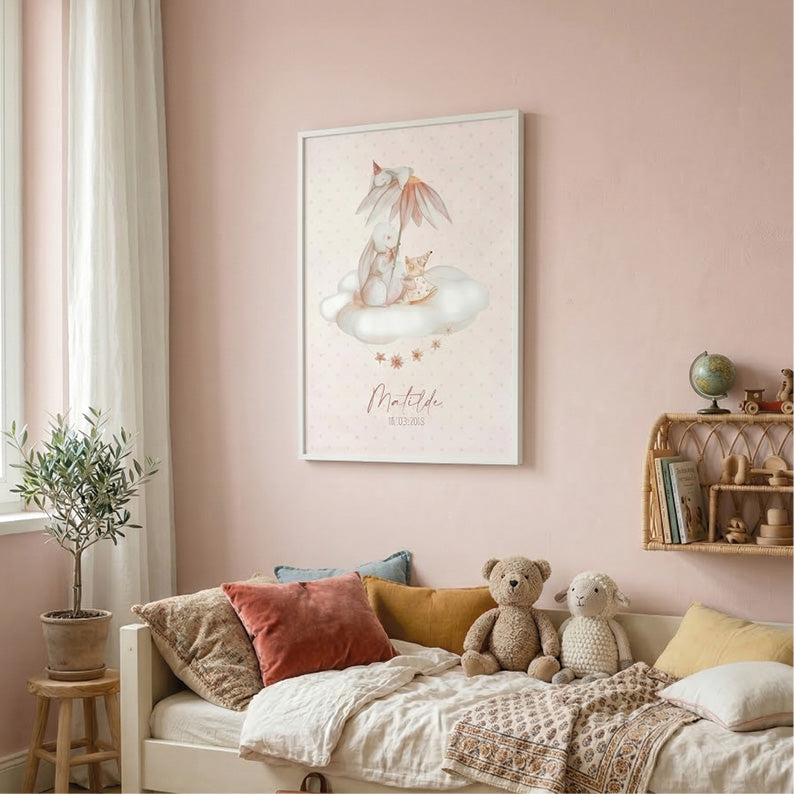 Quadretto Nascita – il Giorno in cui Arrivò la Dolcezza | PERSONALIZZABILE