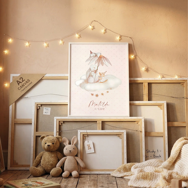 Quadretto Nascita – il Giorno in cui Arrivò la Dolcezza | PERSONALIZZABILE