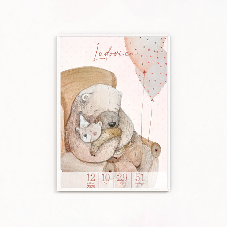 Quadretto Nascita –l’Abbraccio che Sapeva di Casa | PERSONALIZZABILE