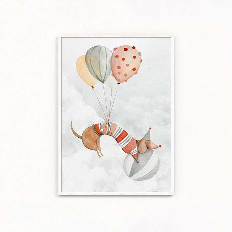 Bassotto con Palloncini