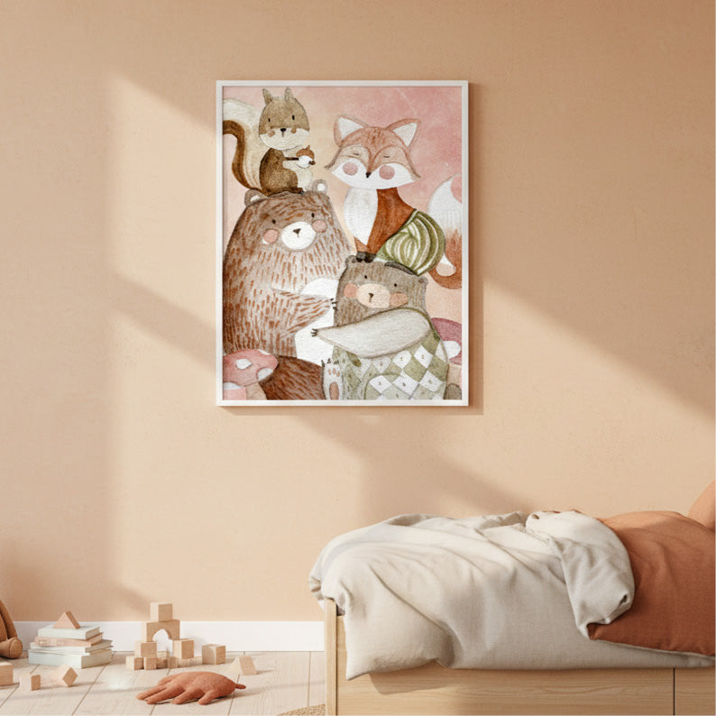 La Banda del Bosco| stampa per la cameretta bambine | nursery room