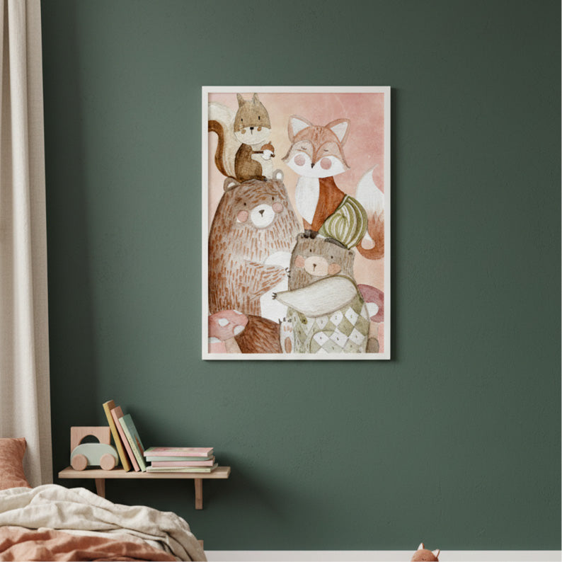 La Banda del Bosco| stampa per la cameretta bambine | nursery room