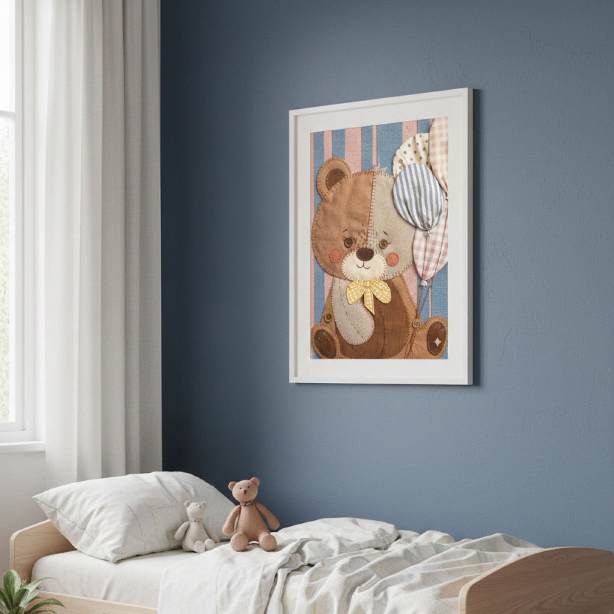 Orsetto con Palloncini patchwork