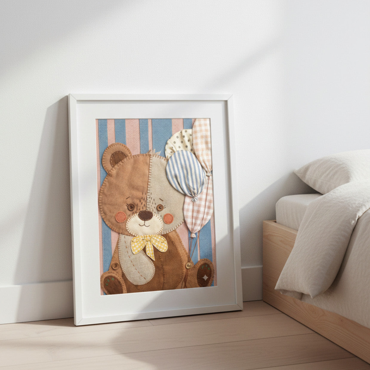 Orsetto con Palloncini patchwork