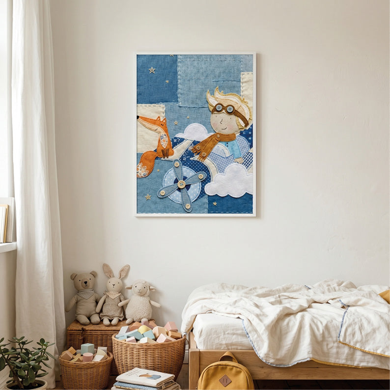 Little Prince Patchwork aviator