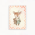 Cerbiatto con Orsetto | stampa per la cameretta bambine | nursery room