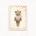 Orsetto con Cappellino | stampa per la cameretta bambine | nursery room
