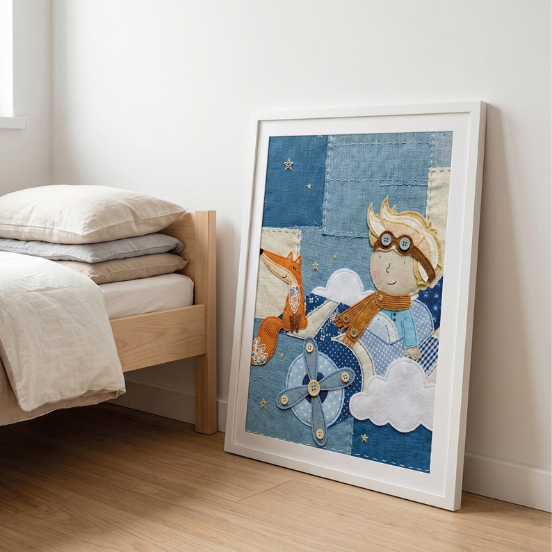 Little Prince Patchwork aviator