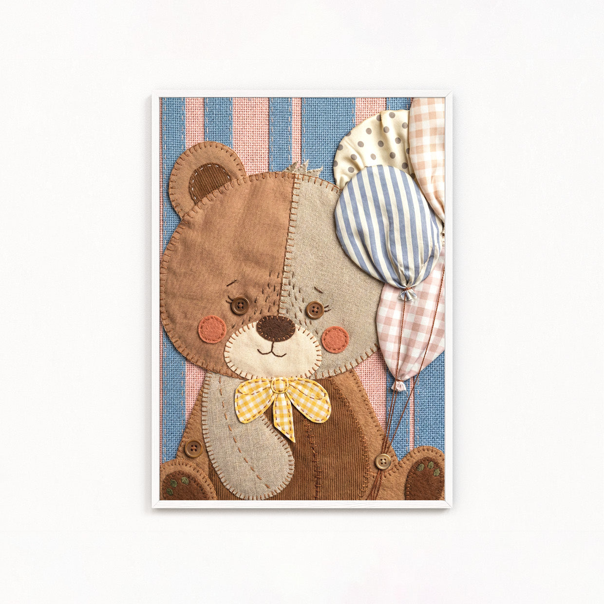 Orsetto con Palloncini patchwork